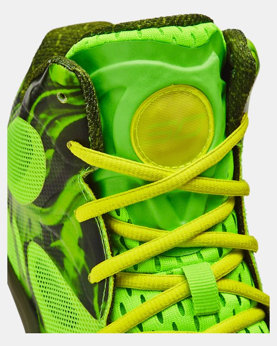 Unisex Curry Spawn FloTro Basketball Shoes in Green image number 5